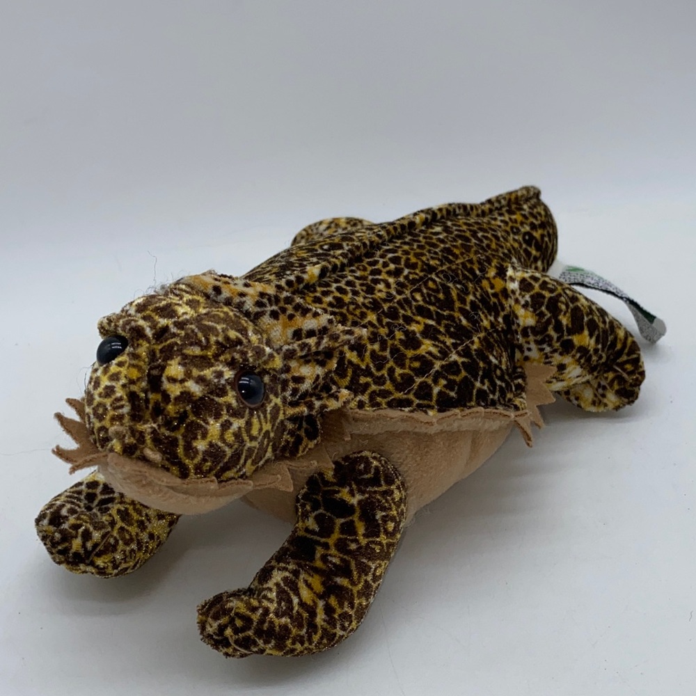 Horned Toad 10 inch Plush Toy Reptile Stuffed Animal Leopard Print Zoona 2005